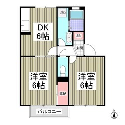 ユーハイツA棟の物件間取画像